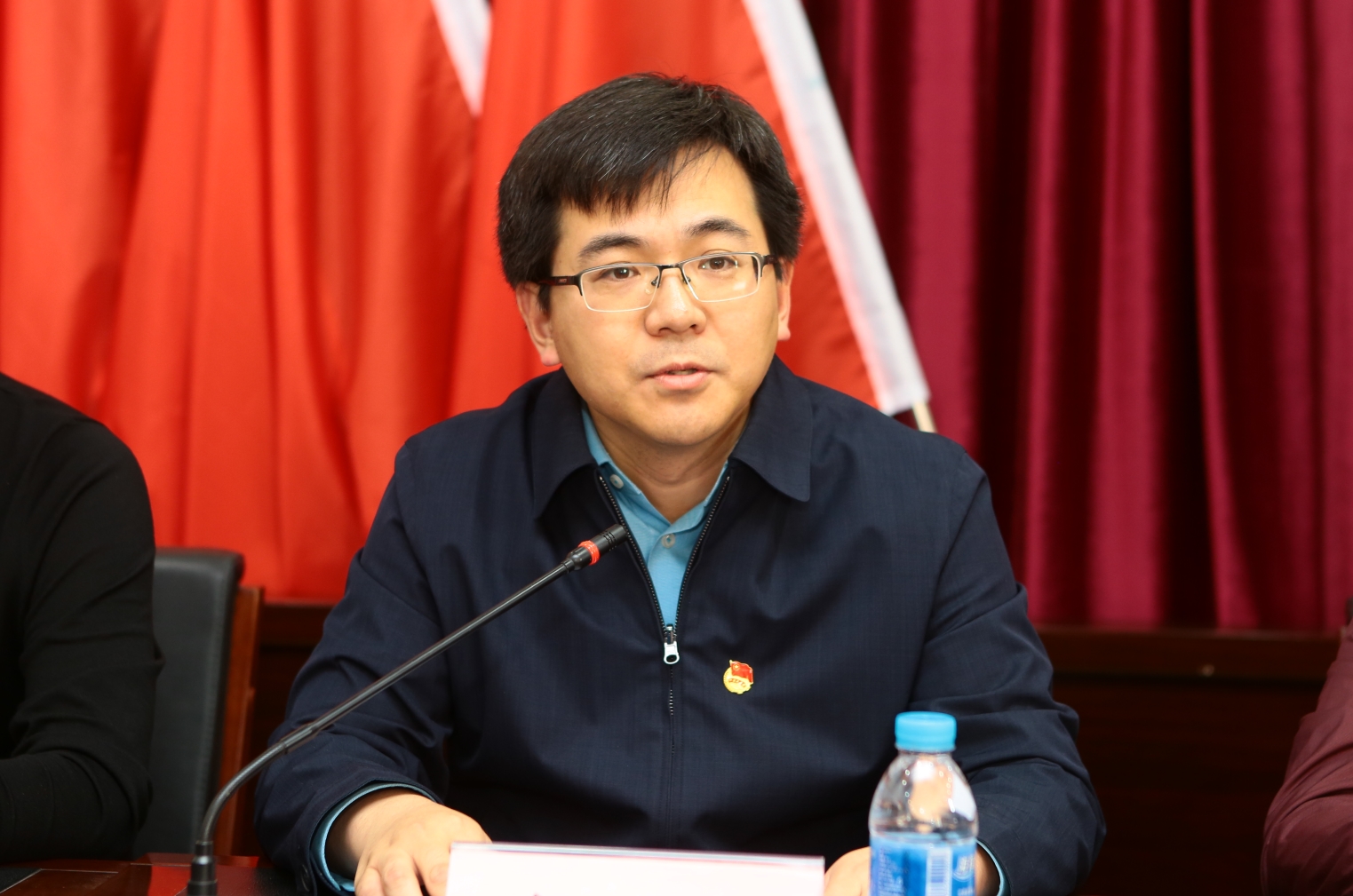 静海区王口镇党委副书记金晶讲话